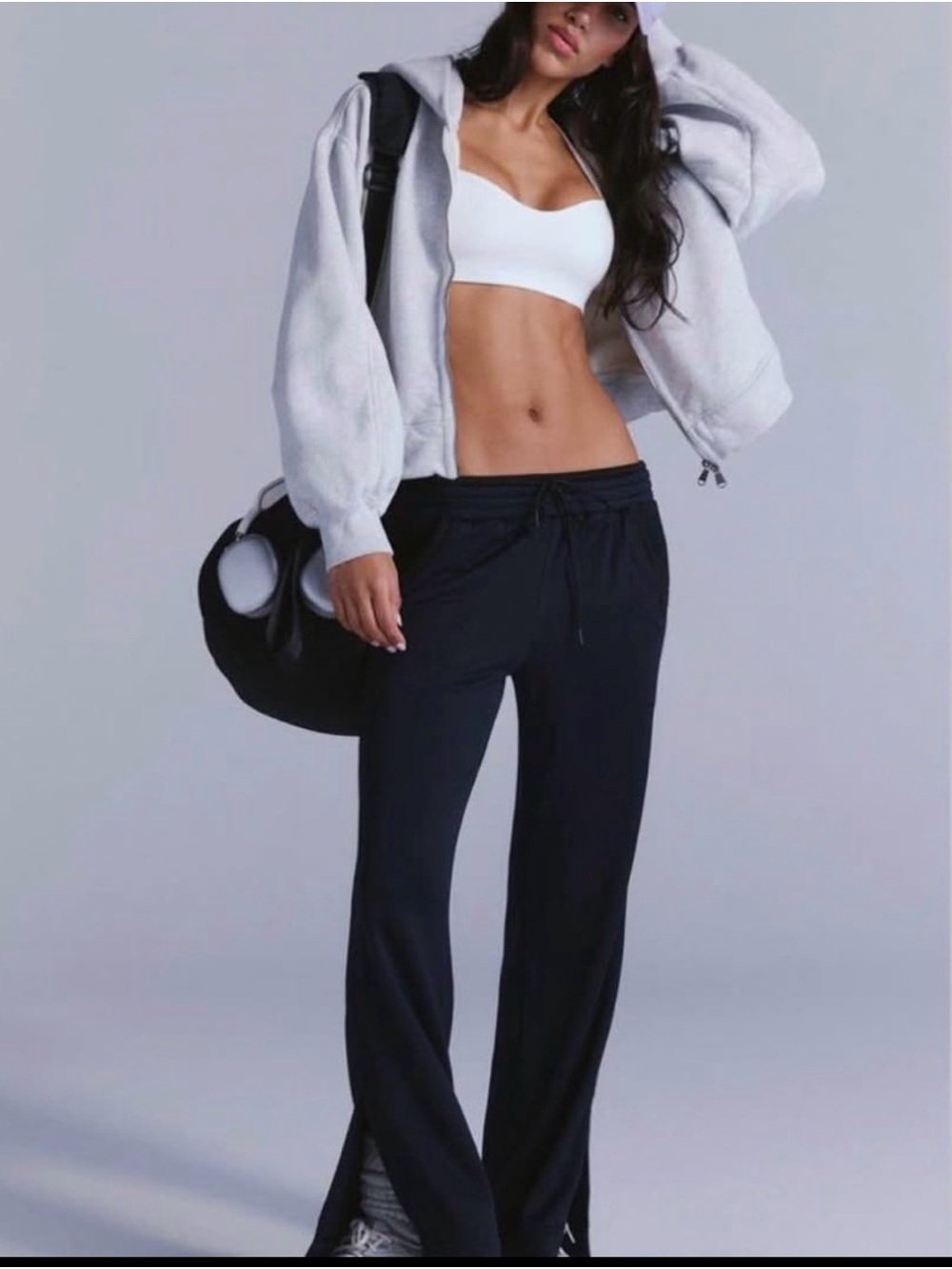 NWT Free People Movement Uppercut Black split hem pants